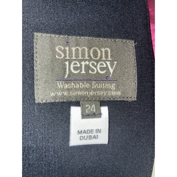 Simon Jersey Blazer Women's XL 24 Navy Blue Suit Jacket Washable New NWT - Picture 6 of 11